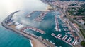 Aerial photo of Arenys de Mar port