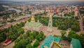 aerial photography of the church in the city of Penza