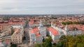 Top view over historic city center of Arad, Romania Royalty Free Stock Photo