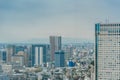 Aerial photography , Cityscape overlooking Tokyo, Japan Royalty Free Stock Photo