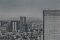 Aerial photography , Cityscape overlooking Tokyo, Japan Royalty Free Stock Photo