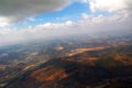 Aerial Photography and clouds Royalty Free Stock Photo