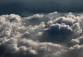 Aerial photography with clouds Royalty Free Stock Photo