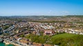 Aerial photography of Folkestone city, Kent, England Royalty Free Stock Photo