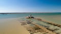 Aerial photography of Fort Louvois in Charente Maritime Royalty Free Stock Photo