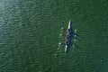 Aerial photography - Kayak training on the lake