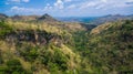 aerial photography above amazing cave