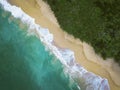 Aerial Photography of Makena Big Beach in Maui, Hawaii. Royalty Free Stock Photo