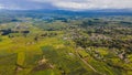 Aerial photography of the Mexican countryside, in the municipality of Almoloya de Juarez, in the State of Mexico. 2