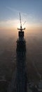 Aerial photography of the modern building skyline night view of Chengdu, China. Royalty Free Stock Photo