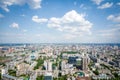 Aerial photography of a modern city Royalty Free Stock Photo