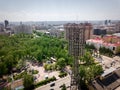 Aerial photography of a modern city park Royalty Free Stock Photo