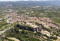 Aerial photography Montesa village countryside