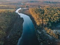 Aerial photography of Narrawallee Inlet, south cost Sydney, News South Wales, Australia