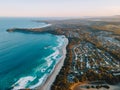 Aerial photography of Narrawallee Inlet, south cost Sydney, News South Wales, Australia