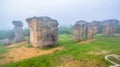 aerial photography natural stone sculpture at Mo Hin Khao