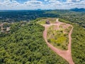 Aerial photography from the observation deck at Cerro Pero in Paraguay