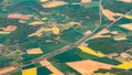 Aerial photography over the suburbs of paris Royalty Free Stock Photo