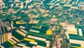 Aerial photography over the suburbs of paris Royalty Free Stock Photo