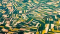 Aerial photography over the suburbs of paris Royalty Free Stock Photo