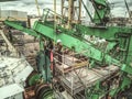 Aerial photography of ship docked in shipyard Royalty Free Stock Photo