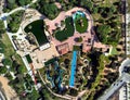 Aerial photography water park of Torrevieja. Spain Royalty Free Stock Photo