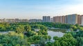 Aerial photography of Yuxi Park, Qiaoxi District, Shijiazhuang City, Hebei Province, China