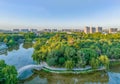 Aerial photography of Yuxi Park, Qiaoxi District, Shijiazhuang City, Hebei Province, China