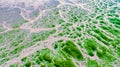 Aerial photos of MangYa jadeite lake Royalty Free Stock Photo