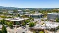 Aerial photos over downtown Walnut Creek, California