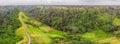 Aerial picture of Campuhan Ridge Walk , Scenic Green Valley in U