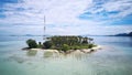 Aerial picture of the tropical islands around, Borneo, Malaysia