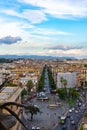 Aerial portrait view of Rome city