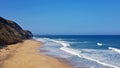 Aerial from Praia Vale Figueiras in Portugal