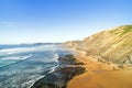 Aerial from Praia Vale Figueiras at the westcoast Portugal