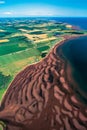 Aerial of Prince Edward Island (PEI) Canada Royalty Free Stock Photo