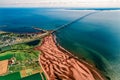 Aerial of Prince Edward Island (PEI) Canada Royalty Free Stock Photo