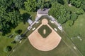 Aerial Public Park Baseball Field