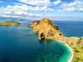 Aerial of Pulau Padar Island