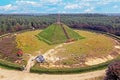 Aerial from the pyramid from Austerlitz in the Netherlands Royalty Free Stock Photo