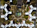 Aerial of Queensbridge Houses in New York Royalty Free Stock Photo