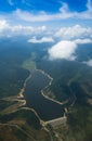 Aerial reservoir Royalty Free Stock Photo