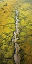 Aerial River Photography With Brown Background - Inspired By Ed Freeman Royalty Free Stock Photo