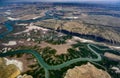 Aerial: Rivers in the Kimberlewys Royalty Free Stock Photo