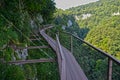 Aerial road in Okace canyon