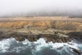 Aerial of Rocky Coastline of Northern California in Sonoma Royalty Free Stock Photo