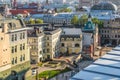 Aerial roof view in historical center of Moscow