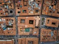 aerial of rooftops in Cuzco Peru Royalty Free Stock Photo