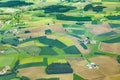 Aerial of rural area near Airport Munich in the erdinger moos