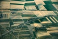 Aerial of rural landscape near Mayence Royalty Free Stock Photo